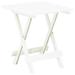 Highland Dunes Bistro Table Outdoor Side Table Folding Garden Patio Table Plastic Plastic in White | 19.69 H x 17.72 W x 16.93 D in | Wayfair