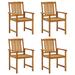 Red Barrel Studio® Patio Chairs Outdoor Dining Chair for Deck Garden Solid Wood Acacia Wood in Brown | 36.22 H in | Wayfair