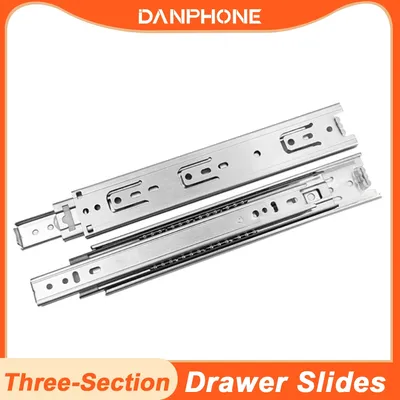 DANPHONE – glissières de tiroir 10/12/14/16/20/22 pouces, en acier inoxydable, pour armoires à trois
