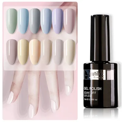 Beautilux – vernis à ongles en Gel pour mur en cuir couleur pastel Beige ivoire UV LED laque