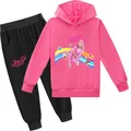 JOJO Siwa – ensemble de vêtements pour filles survêtement pantalon en coton sweat à capuche