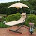 Sunnydaze Floating Chaise Lounger Chair with Canopy - 79-Inch - 2-Pack - N/A