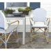 SAFAVIEH Hooper Blue/White Indoor Outdoor Arm Chair (Set of 2) - 20.8" W x 21.6" D x 35" H