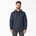 Dickies Men's Water Repellent Duck Hooded Shirt Jacket - Dark Navy Size 4Xl (TJ213)