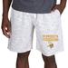 Men's Concepts Sport White/Charcoal Minnesota Vikings Alley Fleece Shorts