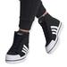 Adidas Shoes | Adidas Black & White Honey Mid High Tops | Color: Black/White | Size: 7