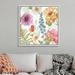 August Grove® Rainbow Seeds Flowers III by Audit Lisa - Painting Print on Canvas in Brown | 38 H x 38 W x 2 D in | Wayfair