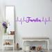 Trinx Familia Heartbeat Line Family Wall Decal Vinyl in Indigo | 7" H x 30" W | Wayfair 38FF957CF8D3424997F78854B5277EC7