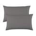 Latitude Run® Organic 100% Cotton Breathable & Lightweight Deep Pocket Pillowcases Cotton Percale in Gray | Standard | Wayfair