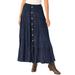 Plus Size Women's Moleskin Skirt by Woman Within in Navy (Size M)