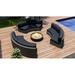 Wade Logan® Suffern Outdoor Sectional Seating Group w/ Sunbrella Cushions All - Weather Wicker/ in Gray | 32 H x 130 W x 126.25 D in | Wayfair