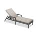 Wade Logan® Suffern 77.25" Long Reclining Single Chaise Sunbrella w/ Cushions Wicker/Rattan in Brown/Gray | 20.75 H x 26.75 W x 77.25 D in | Outdoor Furniture | Wayfair