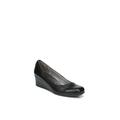 Women's Groovy Wedge by LifeStride in Black Leather (Size 10 M)