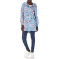 Joules Women's Golightly Waterproof Coat, Blue Stripe Floral, 8