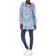 Joules Women's Golightly Waterproof Coat, Blue Stripe Floral, 8