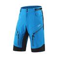 ARSUXEO Cycling Shorts Mens MTB Shorts Without Padded Cycle Mountain Bike Shorts Water Resistant 1903 Blue M