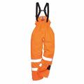 Portwest sUw Mens Bizflame Rain Lined Specialist Safety Hi-Vis Antistatic FR Trouser L Orange