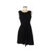 Divided by H&M Casual Dress - A-Line Scoop Neck Sleeveless: Black Solid Dresses - Women's Size 6