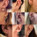 Ensemble de boucles d'oreilles tribales ethniques pour femmes boucles d'oreilles en cartilage