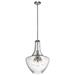 Kichler Lighting Everly Collection 3-light Brushed Nickel Pendant 16 inch Diameter