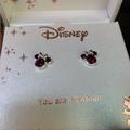 Disney Jewelry | Disney Minnie Mouse Birthstone Earrings | Color: Purple | Size: Os