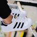 Adidas Shoes | Adidas Superstar Sneakers | Color: Black/White | Size: 5.5