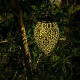SolarEra Solar Outdoor Lantern Garden Waterproof LED Hanging Lights for Yard Patio Pathway Landscape Decor in Black | Wayfair L-50260-X31