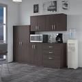 Bush Business Furniture Universal Storage 92W 5 Piece Modular Storage Set w/ Floor & Wall Cabinets Wood in Gray | 61.8 H x 92 W x 24.69 D in | Wayfair