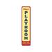 Lizton Sign Shop, Inc Playroom Vertical Custom Aluminum Sign Metal in Blue/Gray/Yellow | 4 H x 18 W x 0.04 D in | Wayfair 2309-A418