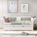 Harriet Bee Twin Size Wooden Daybed w/ Trundle Wood in White | 34.1 H x 41 W x 79.5 D in | Wayfair 127A4D6BB6F44140B3D34E551093AE87