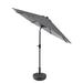 The Twillery Co.® Pierpoint 9' Market Umbrella Metal in Black | 91 H x 108 W x 108 D in | Wayfair EBE8DCEC09234231B6FE295050E9511C