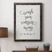 Wexford Home Wash Worries - Picture Frame Textual Art on Canvas Canvas, Solid Wood in Black/Blue/Green | 24 H x 18 W x 1.5 D in | Wayfair