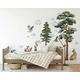 Forest Animals Backwoods Wall Decal Set Kids Removeable for Children's Bedroom Nursery Novelty Stickers