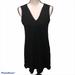 Madewell Dresses | Madewell Little Black Silk Dress Double V-Neck Size 00 | Color: Black | Size: 00