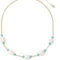 Kate Spade Jewelry | New Kate Spade Pearl & Bead Station Chain Necklace | Color: Blue/Orange | Size: Various