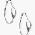 Lucky Brand Open Hoop Earring - Women's Ladies Accessories Jewelry Earrings in Silver