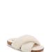 Lucky Brand Marana Furry Slide - Women's Accessories Shoes Slides in White, Size 9.5