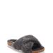 Lucky Brand Marana Furry Slide - Women's Accessories Shoes Slides in Light Grey, Size 7