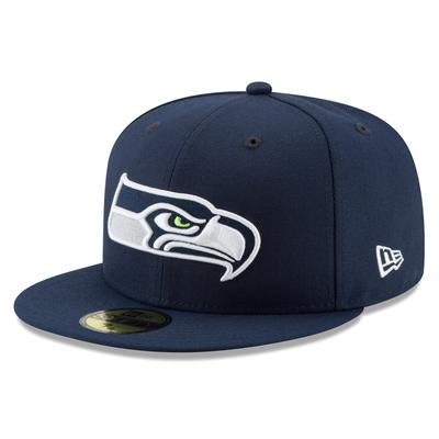 Seattle Seahawks New Era 59FIFTY Kappe mit falchem Schirm Image