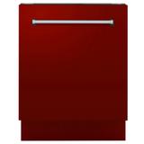 "ZLINE 24"" Tallac Series 3rd Rack Tall Tub Dishwasher in Red Gloss with Stainless Steel Tub, 51dBa (DWV-RG-24) - ZLINE Kitchen and Bath DWV-RG-24"