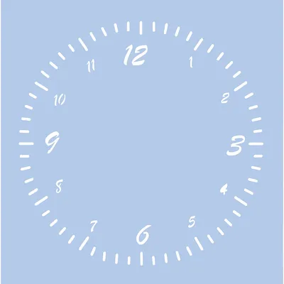 buttinette Uhr-Schablone Standard, 35 x 35 cm Image