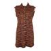 Free People Dresses | Free People Us And Them Tiger Textured Button Front Mini Dress Size Xs | Color: Black/Orange | Size: Xs