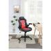 Inbox Zero Luitpold Gaming Chair Leather in Red/Black | 42 H x 28 W x 30 D in | Wayfair 44E55816B2134325A83CD40C43167739