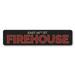 Lizton Sign Shop, Inc Firehouse Street Name Aluminum Sign Metal in Black/Gray/Red | 4 H x 18 W x 0.04 D in | Wayfair 1970-A418