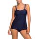 Aleumdr Navy Blue Tankini for Women with Shorts Ladies Solid Ruched Tankini Swimwear Sets Tummy Control Bathing Suit for Women Size 10 12