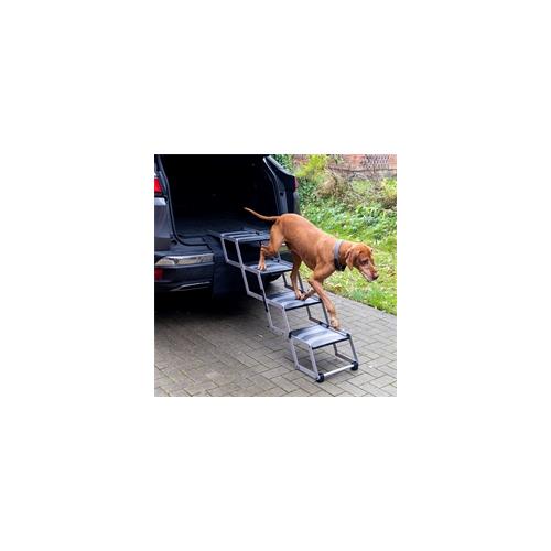 Hundetreppe 4-stufig, faltbar – Auto-Einstiegshilfe für Hunde