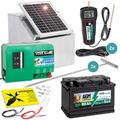 VOSS.farming Komplett-Set: 12W Solarsystem + Box + 12V Weidezaungerät GreenEnergy + 88Ah Akku