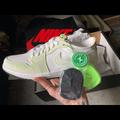 Nike Shoes | Jordan 1 Retro Low White Ghost | Color: Green/White | Size: 8