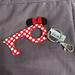 Disney Other | New W Tags Disney Minnie Mouse Key Chain Door Handle Cart Pull / Metal | Color: Black/Red | Size: Os