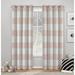 ATI Home Rugby Sateen Room Darkening Blackout Grommet Top Curtain Panel Pair